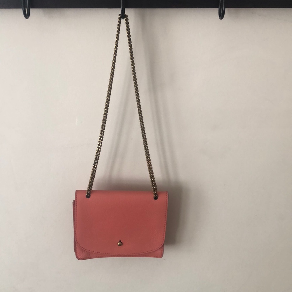 Madewell gold chain crossbody purse, VGUC